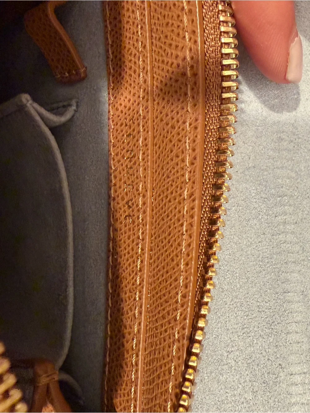 Senreve Mini Aluna Leather Top-Handle Satchel in Cognac Brown